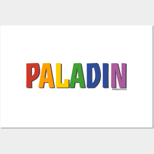 Paladin Pride Shirt (Rainbow) Posters and Art